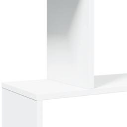 Berkfield Home Room Divider Bookcase 6-Tier White 70x24x193 cm Engineered Wood - Size: 70 x 24 x 193 cm - thumbnail 9