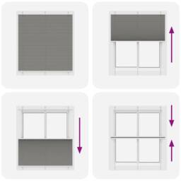 Berkfield Home Pleated Blind Anthracite 120x100 cm Fabric Width 119.4 cm Polyester in Dark Grey - thumbnail 7