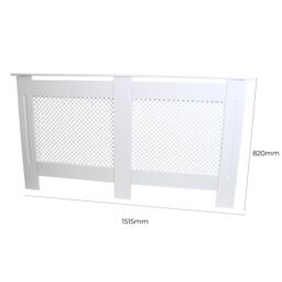 Monstershop Radiator Cover MDF White 1515mm - thumbnail 5