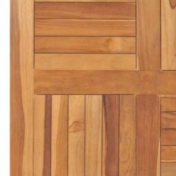 Berkfield Home Table Top Solid Teak Wood Square 80x80x2.5 cm in Brown - thumbnail 5