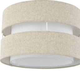 First Choice Lighting Set of 2 Benni - Natural Linen 26cm Pendant Shades - thumbnail 3