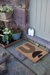 Artsy Mats Abstract Half Moons Design Doormat in Black - Size: 40 cm x 60 cm - thumbnail 4