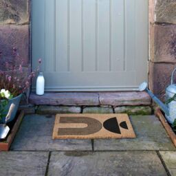 Artsy Mats Abstract Half Moons Design Doormat in Black - Size: 40 cm x 60 cm - thumbnail 5