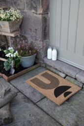 Artsy Mats Abstract Half Moons Design Doormat in Black - Size: 40 cm x 60 cm - thumbnail 3