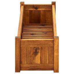 Berkfield Home Garden Raised Bed Acacia Wood 100x30x25 cm in Brown - Size: 100 x 30 x 25 cm - thumbnail 5