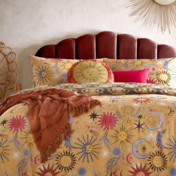 Furn Ethereal Sun Celestial Round Polyester Filled Cushion - Size: 40 cm x 40 cm - thumbnail 5