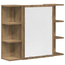 Berkfield Home 4 Piece Bathroom Furniture Set Artisan Oak Engineered Wood in Brown - thumbnail 8