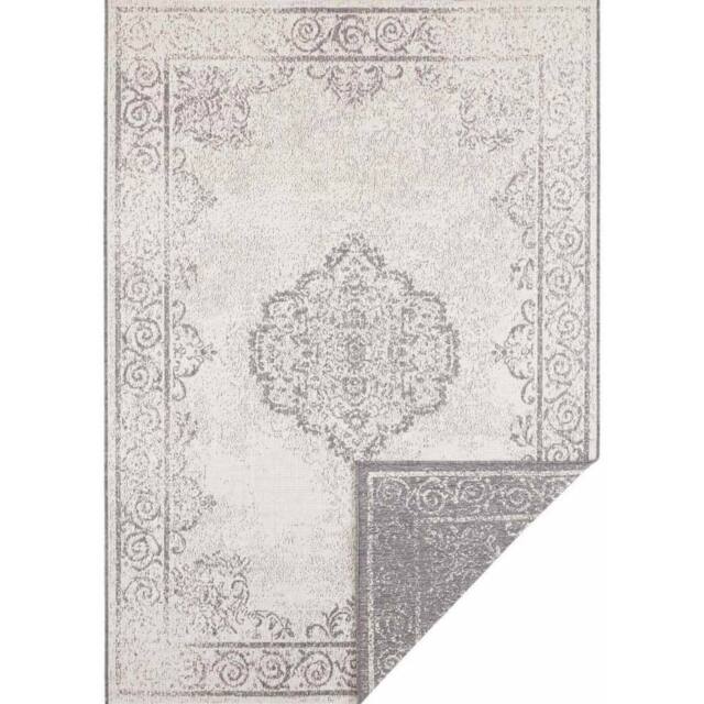 THE RUGS Cebu Reversible Indoor Outdoor Rug Polypropylene Flatweave Durable in Grey - Size: 240 cm x 340 cm - image 1