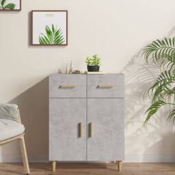 Berkfield Home Sideboard Concrete Grey 69.5x34x90 cm Engineered Wood - thumbnail 2