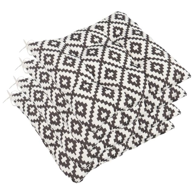 OHS 2 Pack Seat Pads Water Resistant Garden Chairs Cover Outdoor Cushions in Grey - Size: 40 cm x 40 cm - image 1