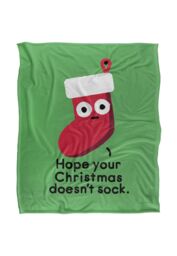 David Olenick Happy Holidays & Stuff Silky Touch Super Soft Throw Blanket 152 X 127 cm in White - thumbnail 1