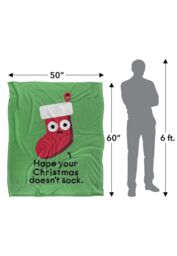 David Olenick Happy Holidays & Stuff Silky Touch Super Soft Throw Blanket 152 X 127 cm in White - thumbnail 5