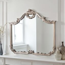 Yearn Mirrors Carved Landscape mirror Silver 122(w)x104cm(h) - thumbnail 2