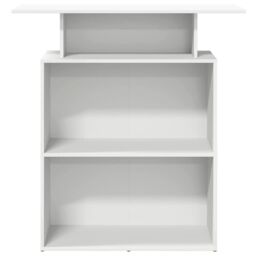 Berkfield Home Reception Desk White 100x40x104 cm Engineered Wood - Size: 100 x 40 x 104 cm - thumbnail 5