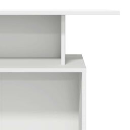 Berkfield Home Reception Desk White 100x40x104 cm Engineered Wood - Size: 100 x 40 x 104 cm - thumbnail 8