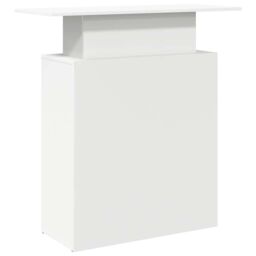 Berkfield Home Reception Desk White 100x40x104 cm Engineered Wood - Size: 100 x 40 x 104 cm - thumbnail 7