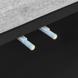 Merax Hallway Storage Set with Shoe Bench & Cabinet in Black - thumbnail 8