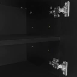 Merax Hallway Storage Set with Shoe Bench & Cabinet in Black - thumbnail 5