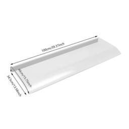 EONLION 100*34.5cm Door Canopy Awning Shelter in Clear - Size: 100 cm - thumbnail 2