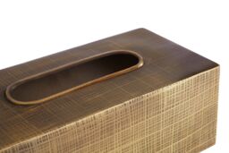 Orsina Madison Tissue Box in Gold - thumbnail 4