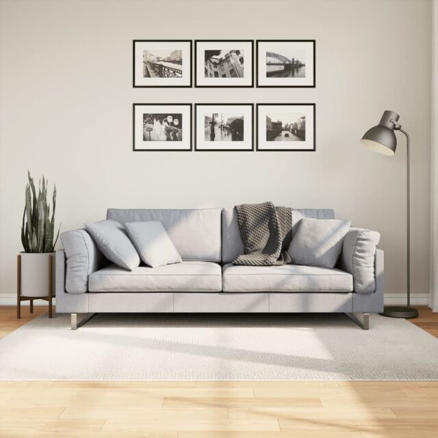 Berkfield Home Rug IZA Short Pile Scandinavian Look Cream 140x200 cm - Size: Medium - image 1