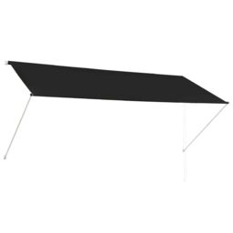 Berkfield Home Retractable Awning 300x150 cm Anthracite in Black - thumbnail 2