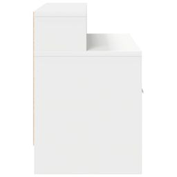 Berkfield Home Bedside Cabinet with Drawer White 51x31x47 cm - Size: 51 x 31 x 47 cm - thumbnail 6