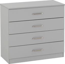 Seconique Dakotia 3 Door Wardrobe Bedroom Set in Light Grey - thumbnail 5
