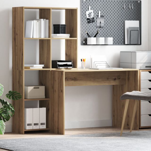 Berkfield Home with Shelf with Storage Artisan oak Engineered wood in Brown - image 1