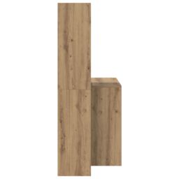Berkfield Home with Shelf with Storage Artisan oak Engineered wood in Brown - thumbnail 5
