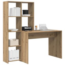 Berkfield Home with Shelf with Storage Artisan oak Engineered wood in Brown - thumbnail 3