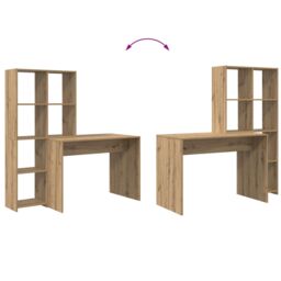 Berkfield Home with Shelf with Storage Artisan oak Engineered wood in Brown - thumbnail 8