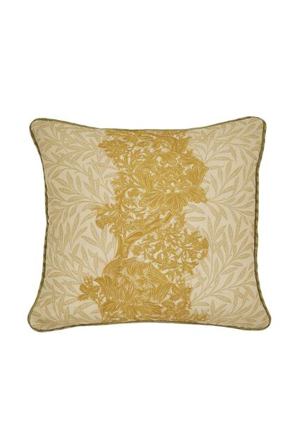 Morris & Co 'Elmcote' Cotton Cushion in Yellow - Size: 45 cm x 45 cm - image 1