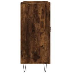 Berkfield Home Sideboard Smoked Oak 90x34x80 cm Engineered Wood in Brown - Size: 90 x 34 x 80 cm - thumbnail 7