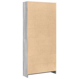 Berkfield Home Decorative Bookcase Grey Sonoma 80x24x176 cm Engineered Wood - Size: 80 x 24 x 176 cm - thumbnail 6