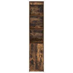 Berkfield Home Highboard Smoked Oak 37.5x35x180 cm Engineered Wood in Brown - thumbnail 5