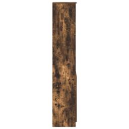 Berkfield Home Highboard Smoked Oak 37.5x35x180 cm Engineered Wood in Brown - thumbnail 6