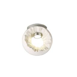 Netlighting Salvio Ceramic Ceiling Round Sculpture 1 x 3W LED Chrome White