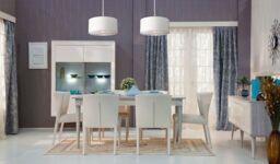 Loops 1 Bulb Ceiling Pendant Light Fitting White Highly Polished Nickel LED E27 60W in Metallics - thumbnail 2
