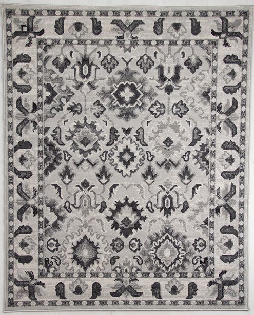 Rugstyle Balletto Heatset Traditional Rug in Dark Grey - Size: 160 cm x 230 cm - image 1