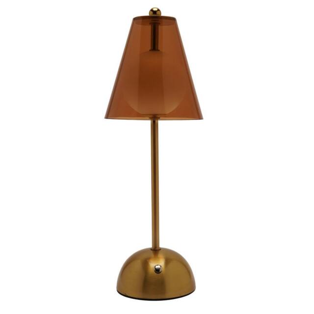 Hestia Bronze Glass Ball LED Touch Table Lamp - image 1