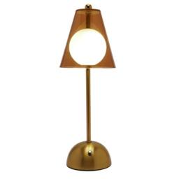 Hestia Bronze Glass Ball LED Touch Table Lamp - thumbnail 3