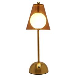 Hestia Bronze Glass Ball LED Touch Table Lamp - thumbnail 4
