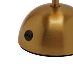 Hestia Bronze Glass Ball LED Touch Table Lamp - thumbnail 5