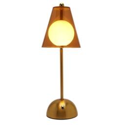 Hestia Bronze Glass Ball LED Touch Table Lamp - thumbnail 2
