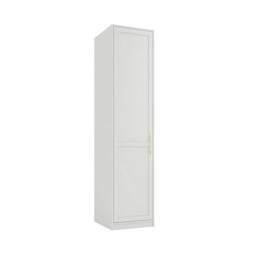 Lemon Pavilion Furniture Austen 1 Door Wardrobe - L58 x W50 x H220 cm - White/Gold in White - Size: 1 Pack - thumbnail 2