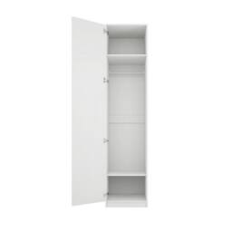 Lemon Pavilion Furniture Austen 1 Door Wardrobe - L58 x W50 x H220 cm - White/Gold in White - Size: 1 Pack - thumbnail 3