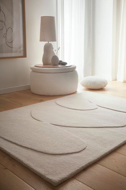 Origins Sculptured Pebble Oatmeal in Beige - Size: 120 cm x 170 cm - image 1