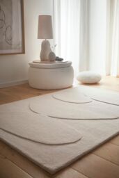 Origins Sculptured Pebble Oatmeal in Beige - Size: 120 cm x 170 cm - thumbnail 1