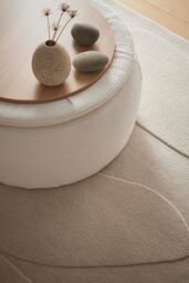 Origins Sculptured Pebble Oatmeal in Beige - Size: 120 cm x 170 cm - thumbnail 3